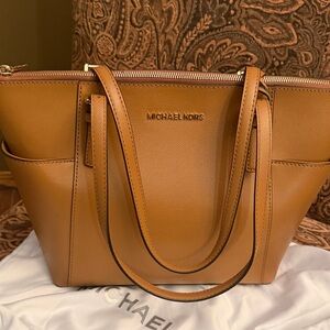 Michael Kors Brown Leather Tote